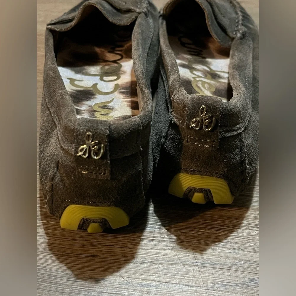 Sam Edelman Brown Loafers with Yellow/Green Accent Size 8 1/2M